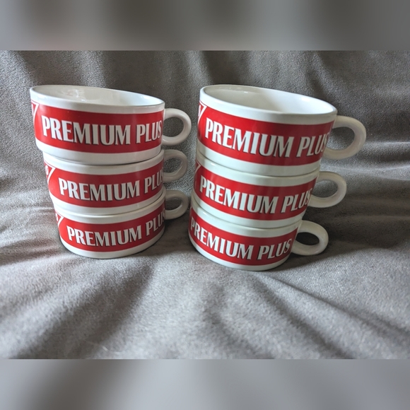 Vintage Christie Premium Plus Crackers Nabisco Ceramic Bowl 1999 - Set of 6 - Picture 3 of 8